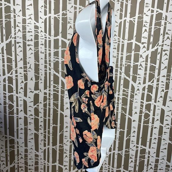 Floral Print Cross-Back Tank Top sz S - Picture 5 of 13